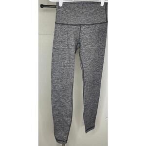 Lululemon Wunder Under High-Rise Tight Heathered Black Gray - Size 6